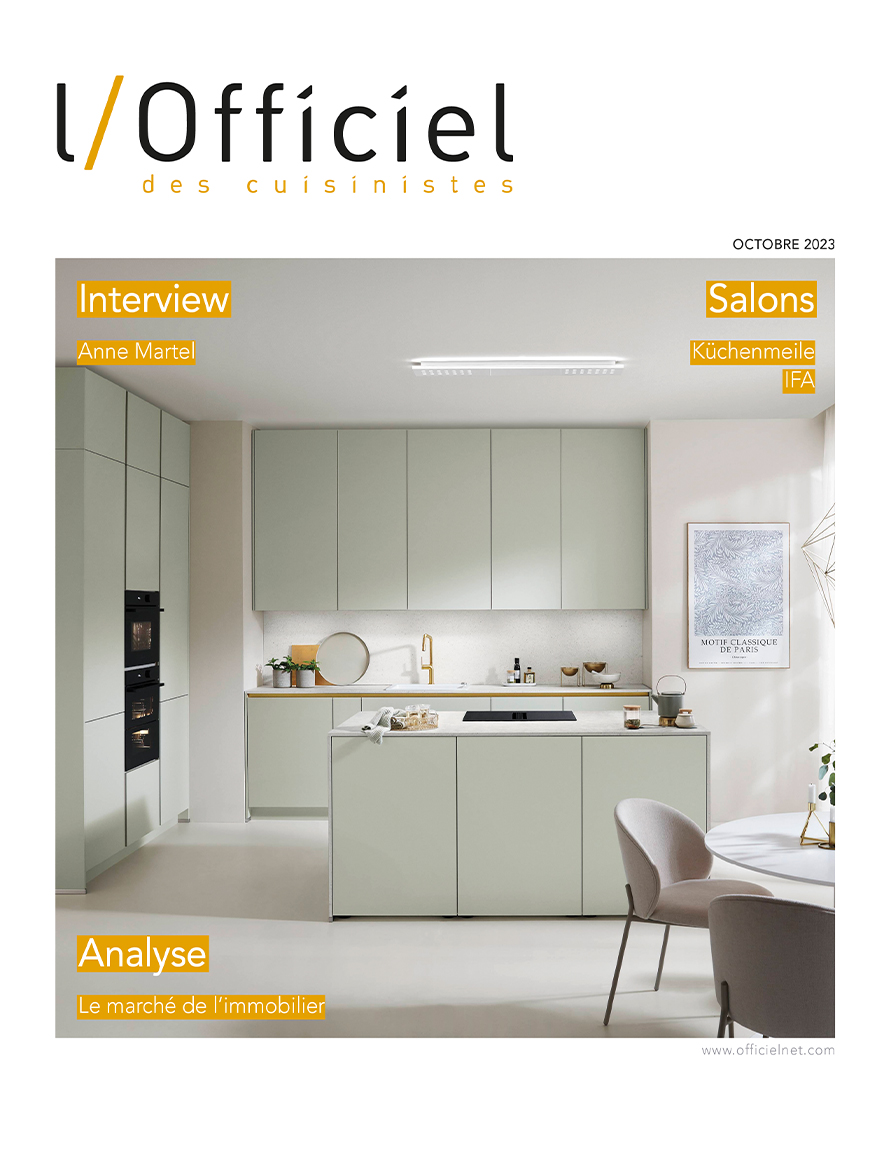 couverture magazine l'officiel des cuisinistes